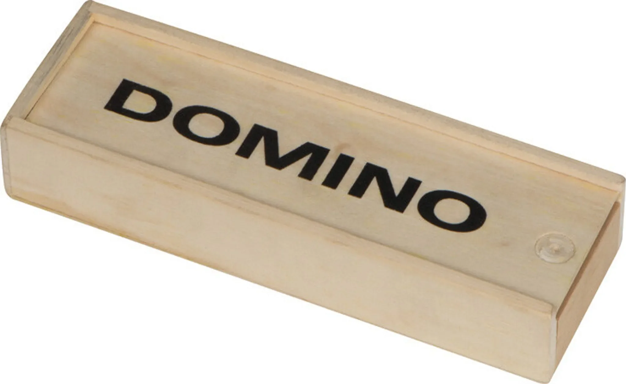 Domino Spiel aus Holz – Reisespiel in Holzbox